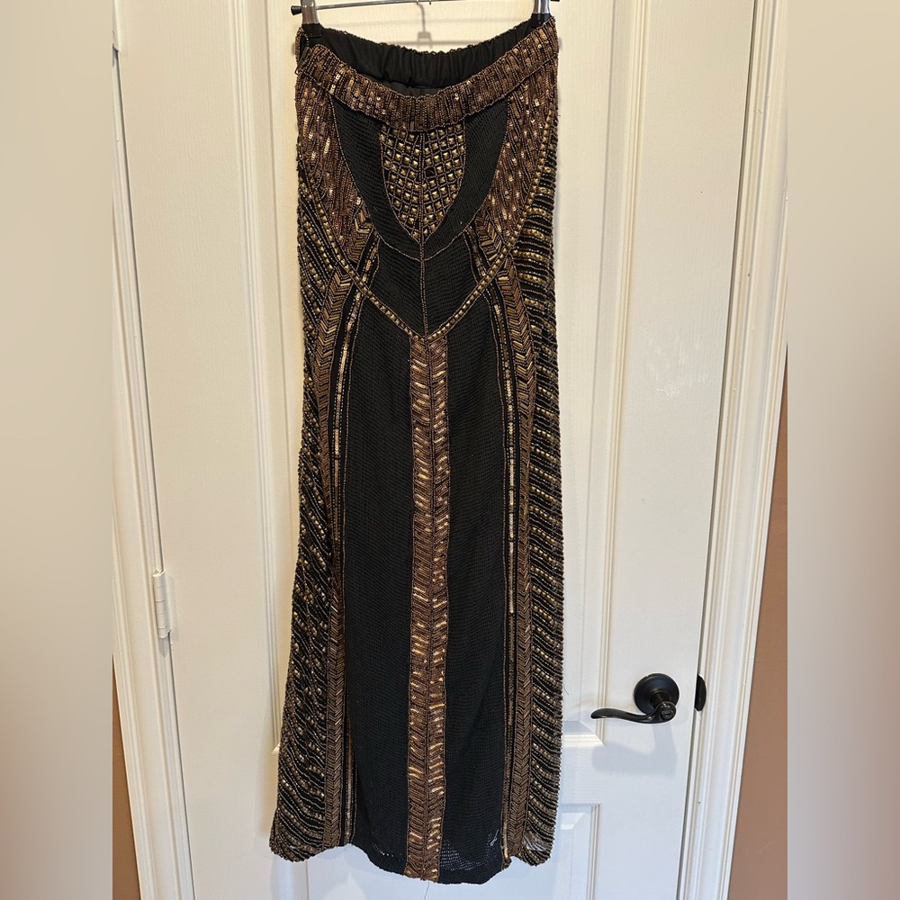 The Jetset Diaries Perlina Embellished Maxi Skirt – Size L (New Without Tags)